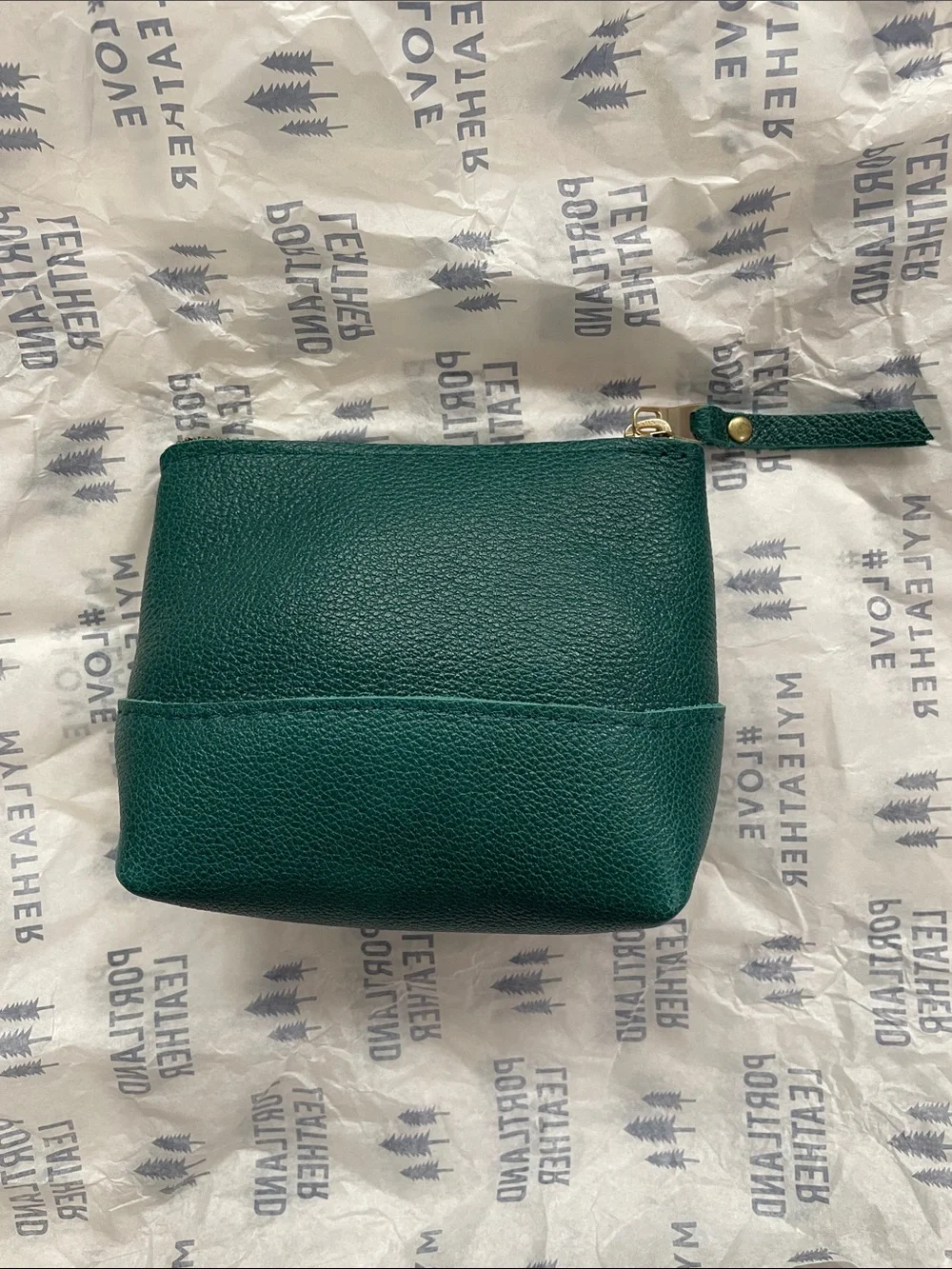 Portland Leather Chelsea Pouch-Sea Glass